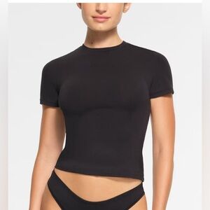 Skims Cotton Jersey T‎ Shirt Size 2x Color Soot